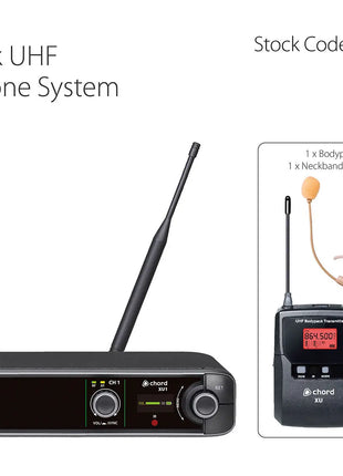 Chord XU1 Bodypack UHF Microphone System Chord