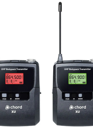 Chord XU2 Dual Bodypack UHF Microphone System Chord