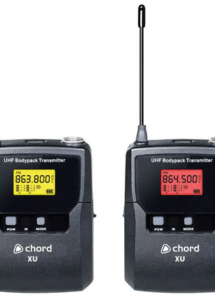 Chord XU4 Quad Bodypack UHF Microphone System Chord