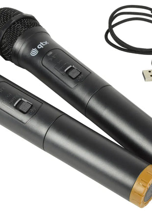 QTX U-MIC Dual Handheld UHF System 863.2+864.8MHz QTX