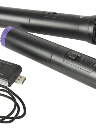 QTX U-MIC Dual Handheld UHF System 863.2+864.8MHz QTX