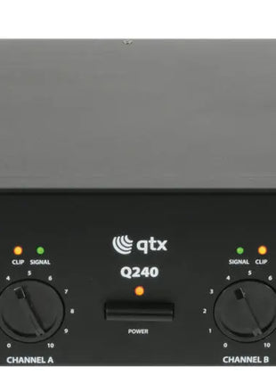 QTX Q240 power amplifier 2 x 120W QTX