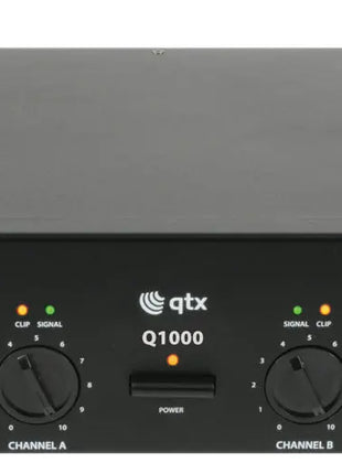 QTX Q1000 power amplifier 2 x 500W QTX
