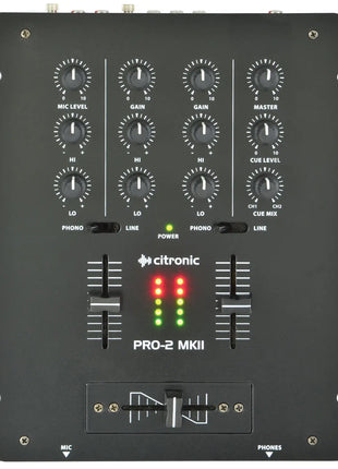 Citronic PRO-2 MKII 2-Channel DJ Mixer Citronic