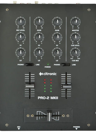 Citronic PRO-2 MKII 2-Channel DJ Mixer Citronic