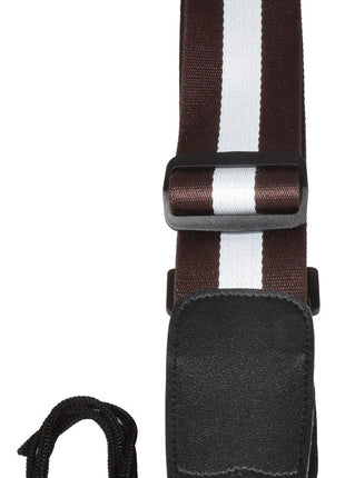 Chord Guitar Strap Webbing Brown & White Chord