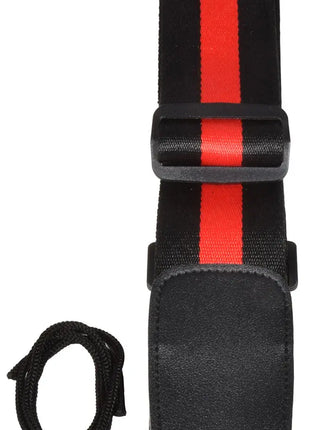 Chord Guitar Strap Webbing Black & Red Chord