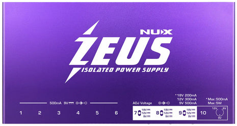NU-X Zeus Guitar Pedal Power Supply NU-X