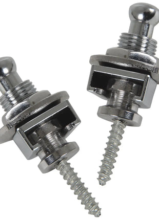 Chord Set of 2 strap locks for guitar - chrome Chord