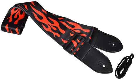 Chord Red Flame Guitar Strap Chord