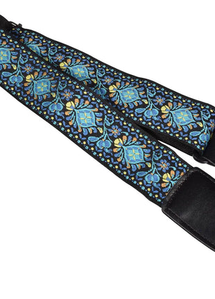 Chord Blue Floral Deluxe Guitar Strap Chord
