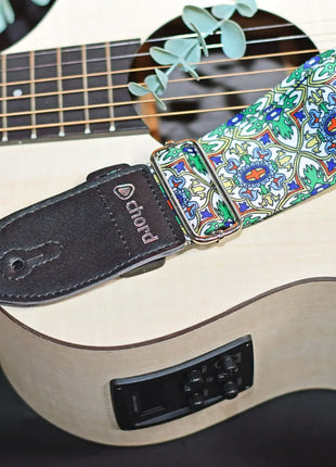 Chord Multi-colour Floral Deluxe Guitar Strap Chord