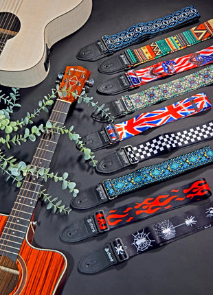 Chord Multi-colour Floral Deluxe Guitar Strap Chord