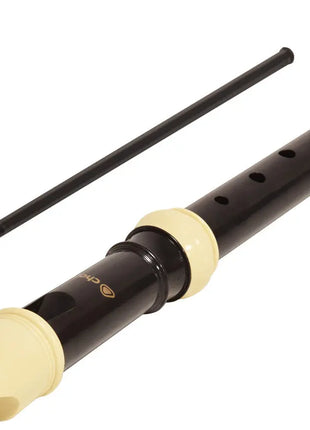Chord Descant Baroque recorder - black & cream Chord