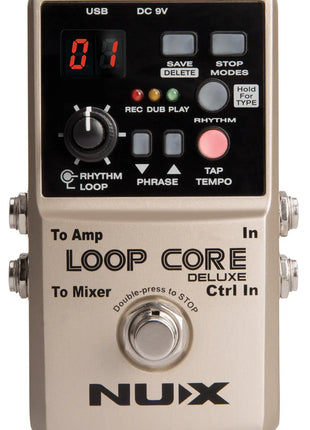 NU-X Loop Core Deluxe 24-bit Looper Pedal Bundle NU-X