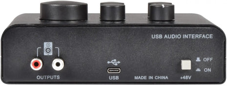 Citronic USB Audio Interface - 2 Microphone + 1 Instrument Citronic