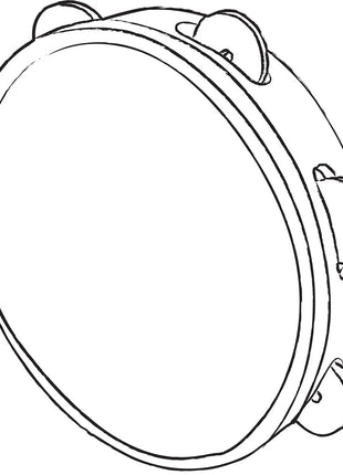 Chord Headed Tambourine 20cm (8") Chord