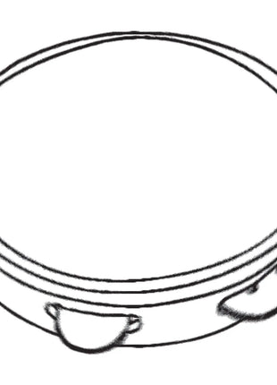 Chord Headed Tambourine 20cm (8") Chord