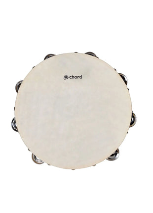 Chord Headed Tambourine 25cm (10") Chord