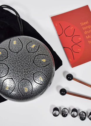 Chord Tongue Drum 6 inch 8-note - Silver Chord