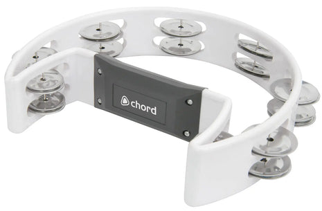 Chord Tambourine - Single D white Chord