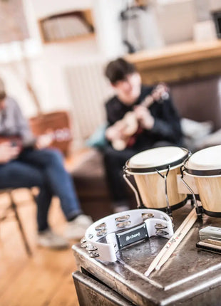 Chord Tambourine - Single D white Chord