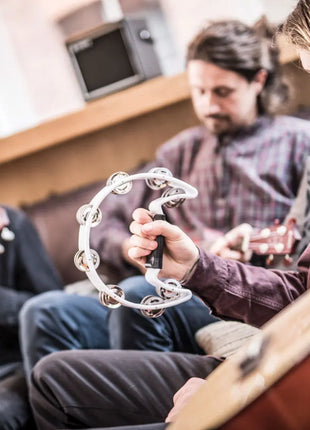 Chord Tambourine - Single D white Chord