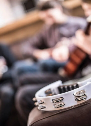 Chord Tambourine - Single D white Chord