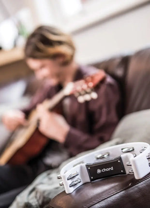 Chord Tambourine - Single D white Chord