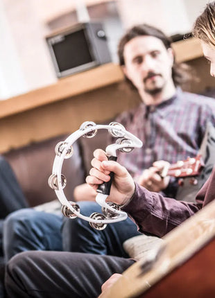 Chord Tambourine - Single D white Chord