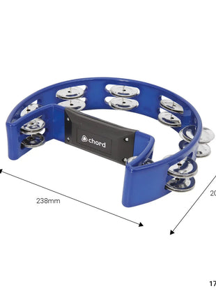 Chord Tambourine - Single D blue Chord