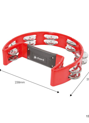 Chord Tambourine - Single D red Chord