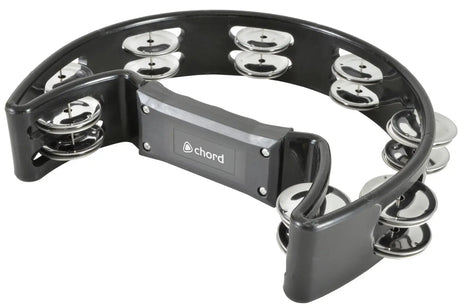 Chord Tambourine - Single D Black Chord
