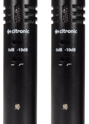 Citronic EC20 Condenser Microphones - Stereo Pair Citronic