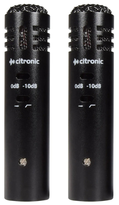 Citronic EC20 Condenser Microphones - Stereo Pair Citronic