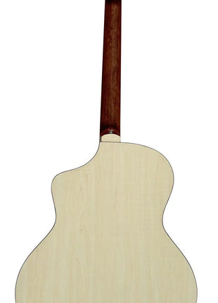 Chord Nomad Electro-Acoustic Guitar White Quilted Maple Chord