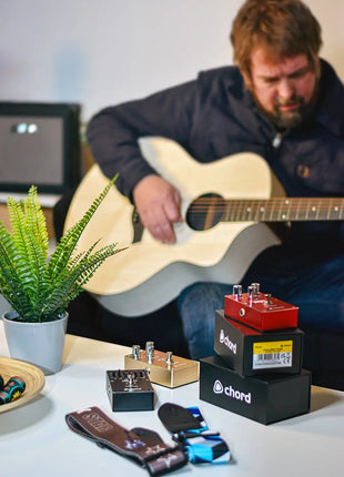 Chord Nomad Electro-Acoustic Guitar White Quilted Maple Chord