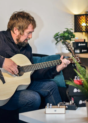 Chord Nomad Electro-Acoustic Guitar White Quilted Maple Chord