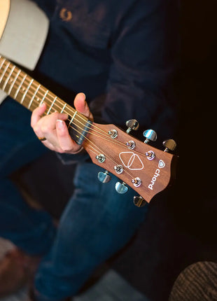 Chord Nomad Electro-Acoustic Guitar White Quilted Maple Chord