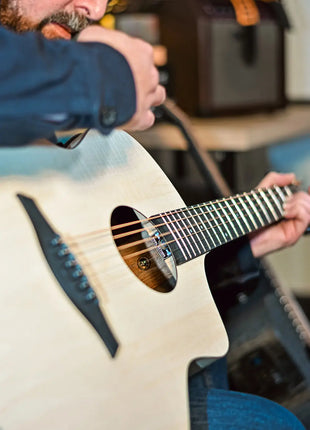 Chord Nomad Electro-Acoustic Guitar White Quilted Maple Chord