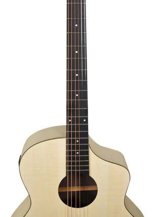 Chord Nomad Electro-Acoustic Guitar White Quilted Maple Chord