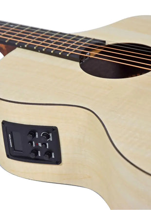 Chord Nomad Electro-Acoustic Guitar White Quilted Maple Chord