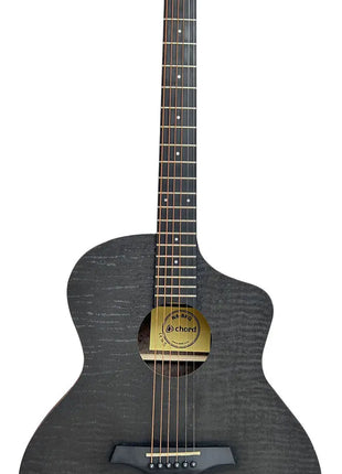 Chord Nomad Electro-Acoustic Guitar  Black Quilted Maple Chord