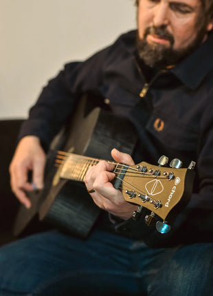 Chord Nomad Electro-Acoustic Guitar  Black Quilted Maple Chord