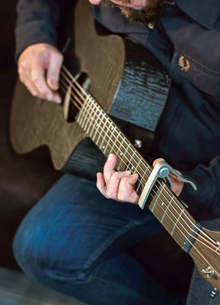 Chord Nomad Electro-Acoustic Guitar  Black Quilted Maple Chord