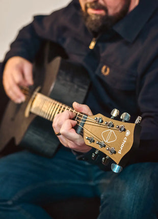 Chord Nomad Electro-Acoustic Guitar  Black Quilted Maple Chord