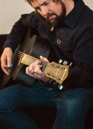 Chord Nomad Electro-Acoustic Guitar  Black Quilted Maple Chord