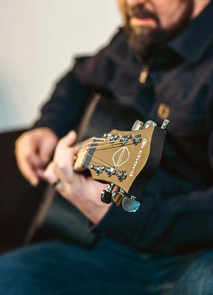 Chord Nomad Electro-Acoustic Guitar  Black Quilted Maple Chord