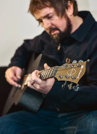 Chord Nomad Electro-Acoustic Guitar  Black Quilted Maple Chord