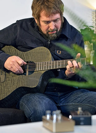 Chord Nomad Electro-Acoustic Guitar  Black Quilted Maple Chord